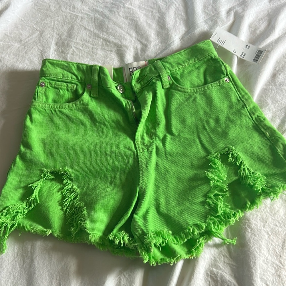 BDG Denim Green Shorts, Size 26 A-line shorts, NWT